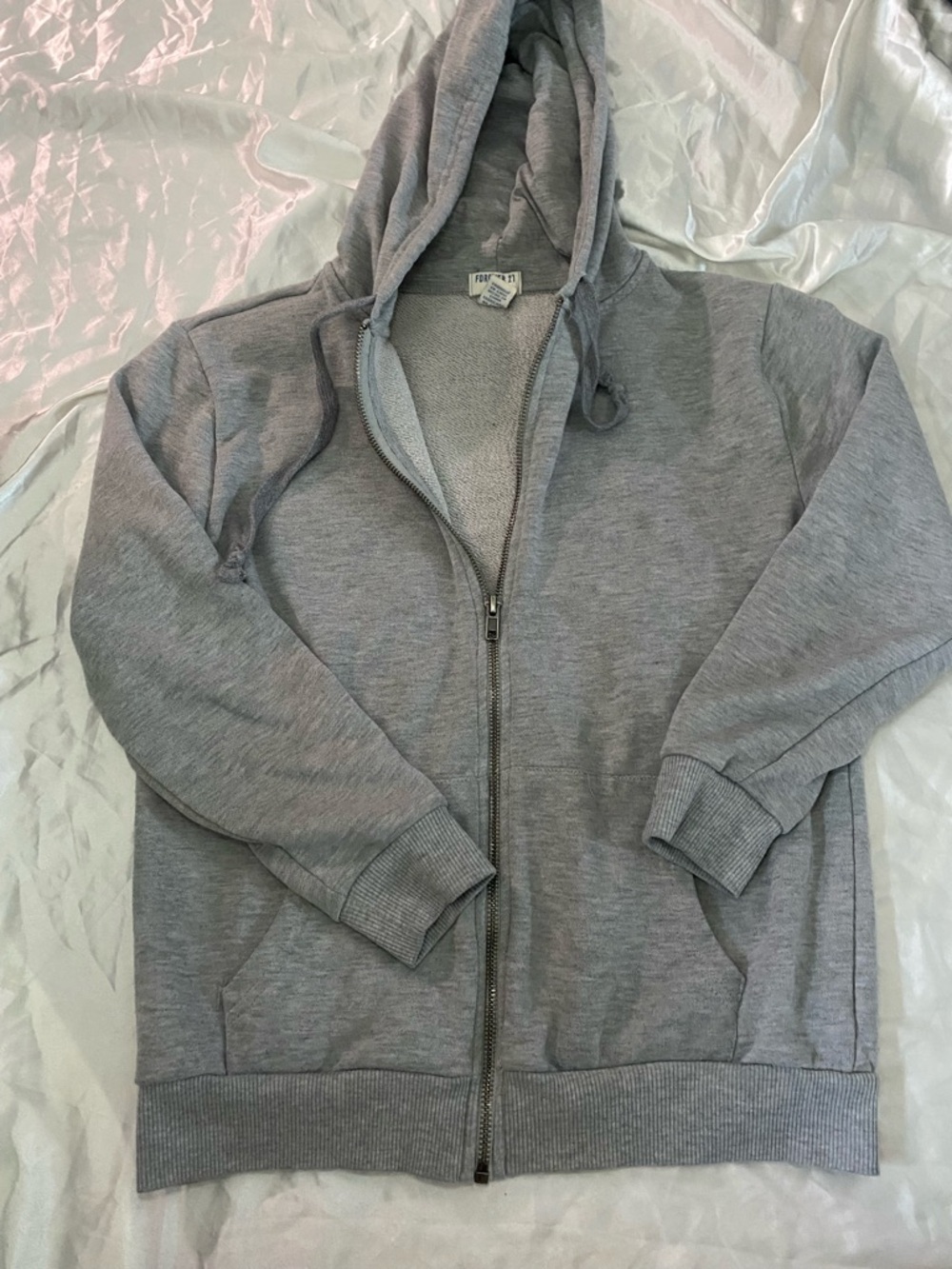 🔥grey zip up jacket